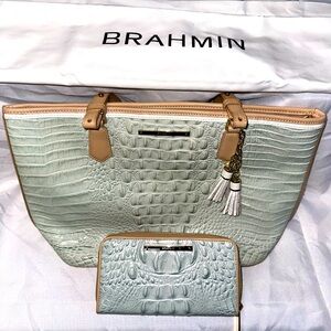 Brahmin Medium Asher Tote in Sea Glass